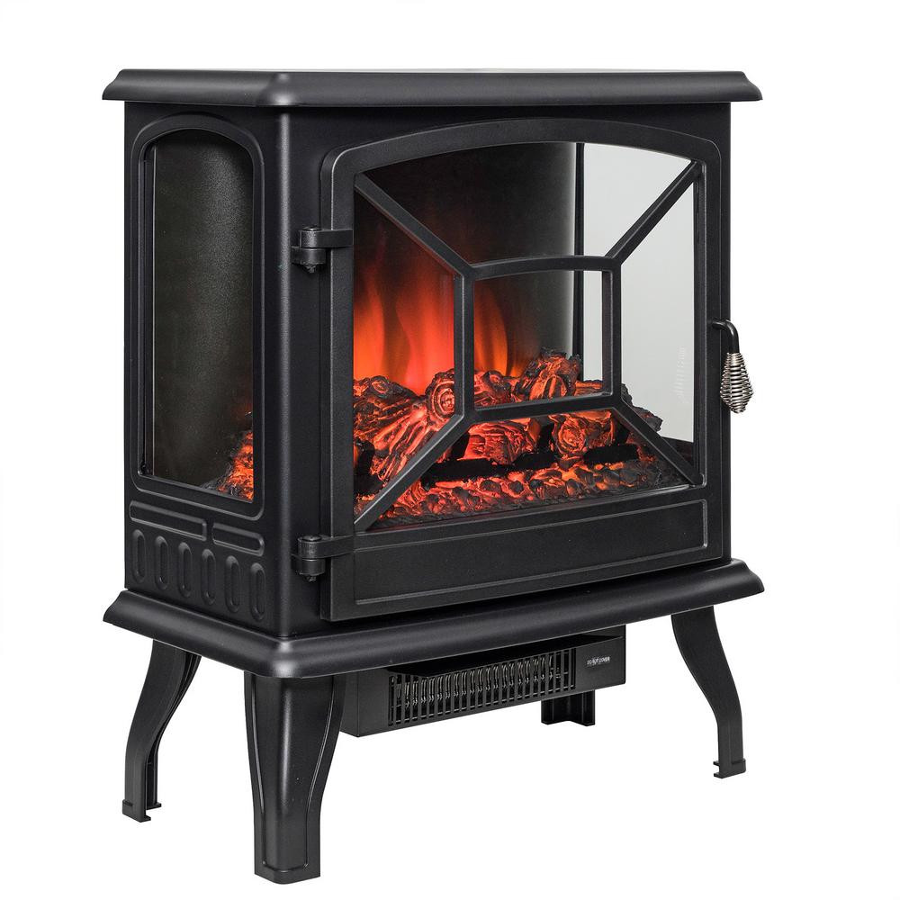 Electric Fireplace Log Heaters
 AKDY 20 in Freestanding Electric Fireplace Mantel Heater