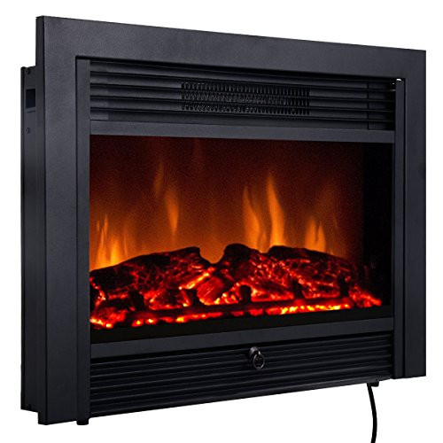 Electric Fireplace Log Heaters
 Giantex 28 5" Electric Fireplace Insert with Heater Glass