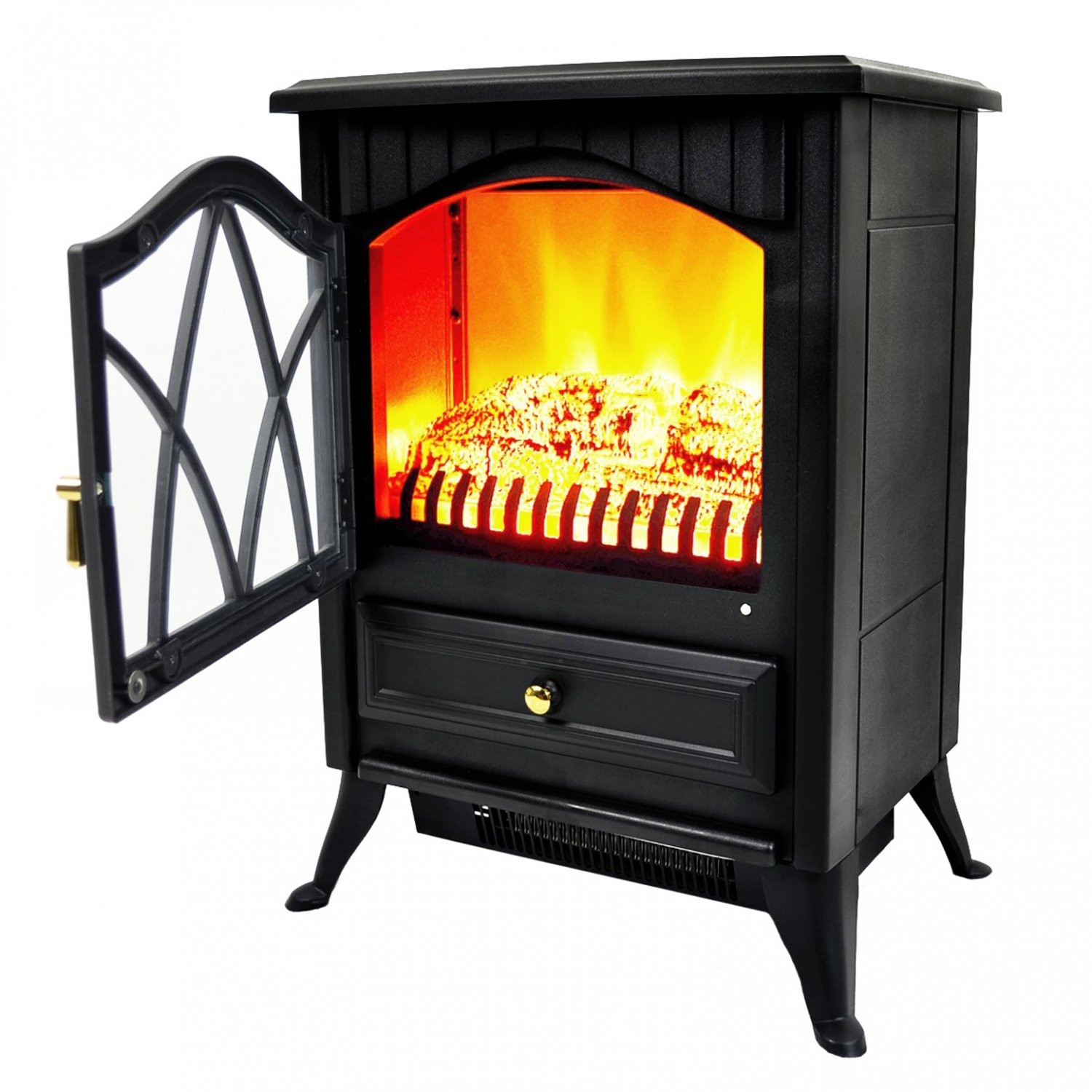 Electric Fireplace Log Heaters
 1850W Log Burner Flame Effect Electric Fireplace Stove