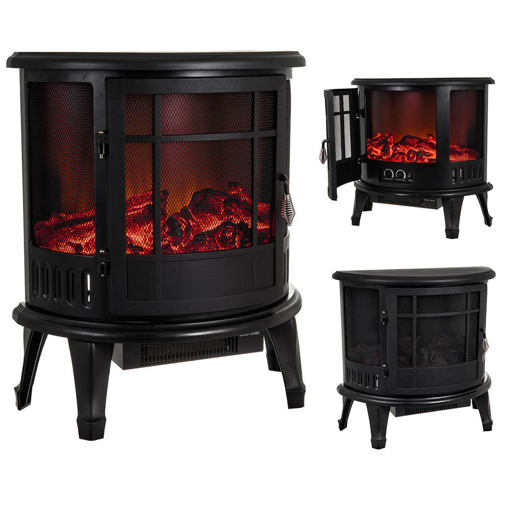 Electric Fireplace Log Heaters
 UK 2000W Fire Place Log Burning Flame Effect Stove Heater