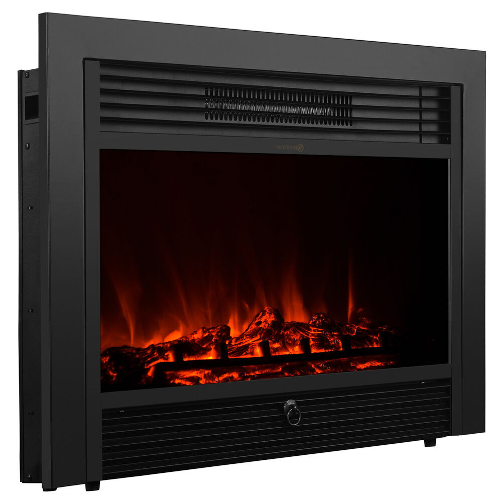Electric Fireplace Log Heaters
 28 5" Embedded Electric Fireplace Insert Heater Glass Log
