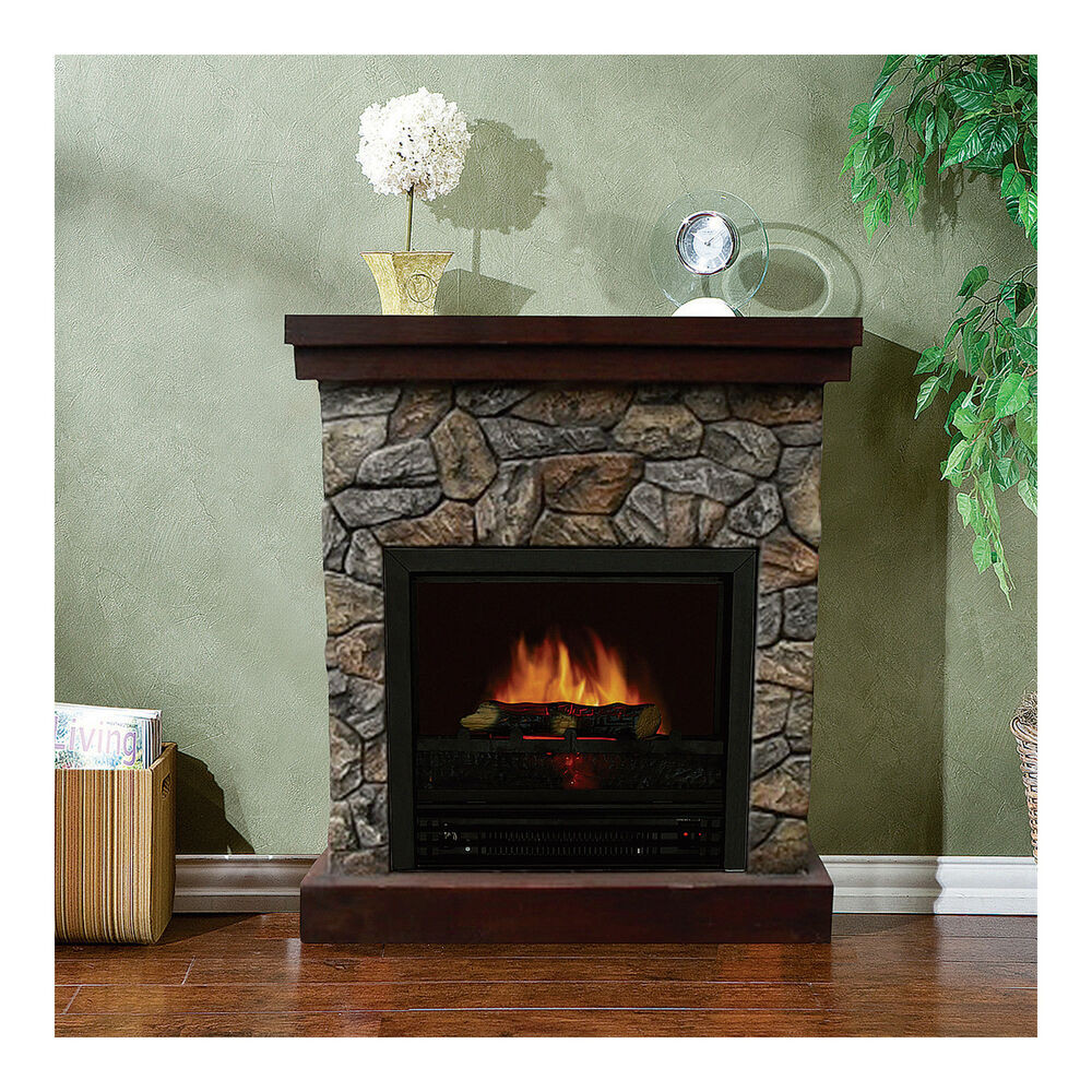 Electric Fireplace Picture
 Stonegate Polystone Electric Fireplace with Mantel 5115