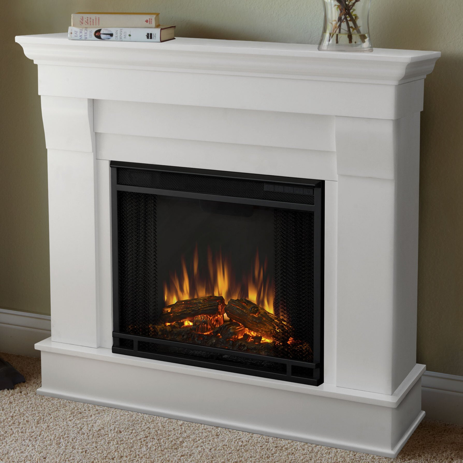 Electric Fireplace Picture
 Real Flame Chateau Electric Fireplace & Reviews
