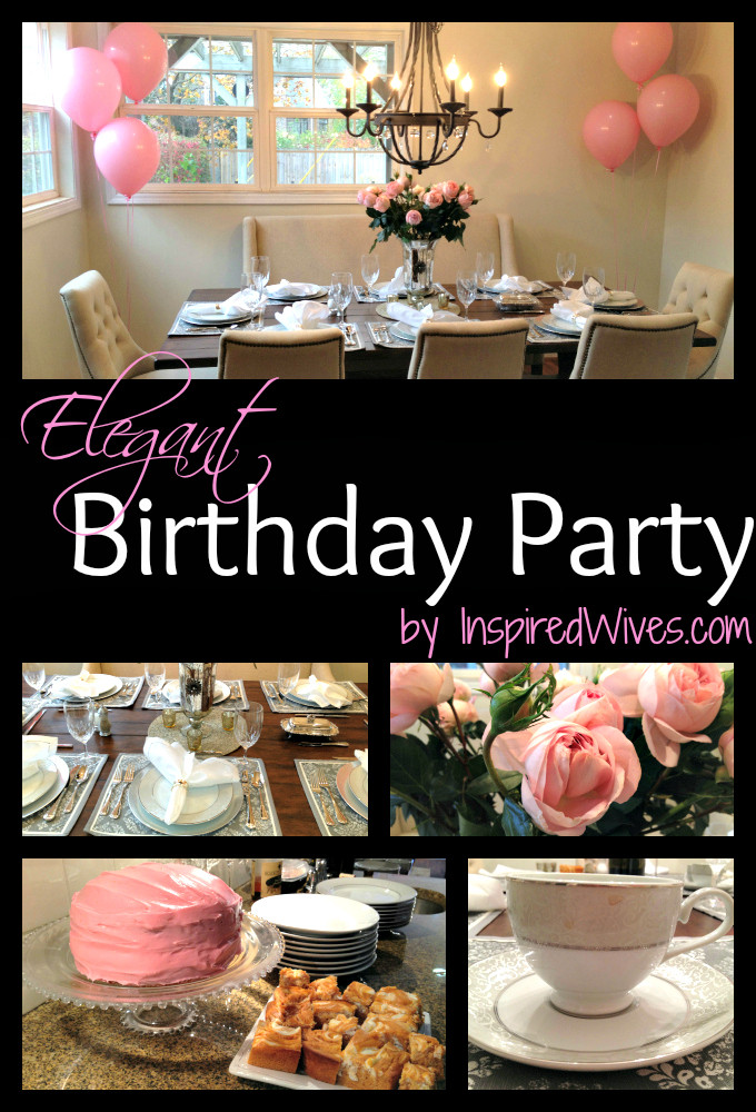 Elegant Dinner Party Ideas
 Inspired I Dos Elegant Dinner Party Think Pink
