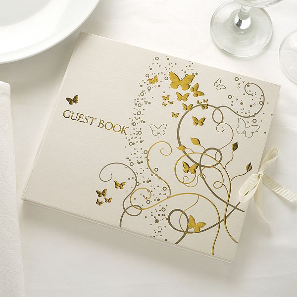 Elegant Wedding Guest Books
 Elegant Butterfly Wedding Guest Book Confetti