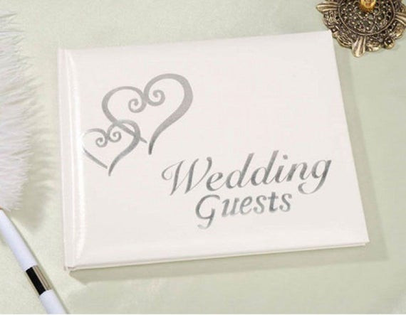 Elegant Wedding Guest Books
 Elegant Wedding Bridal Guest Book Album with by