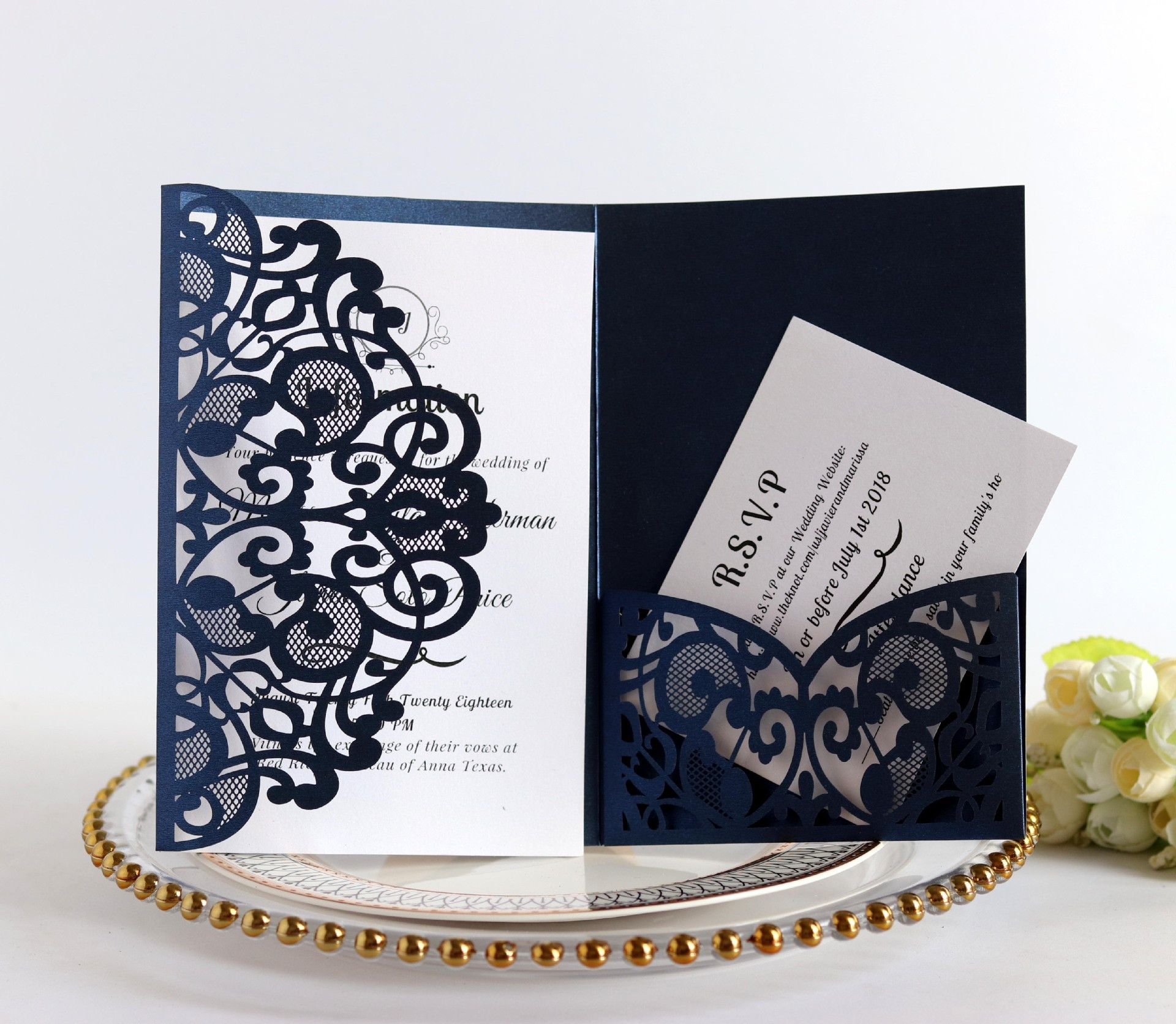 Elegant Wedding Invites Coupon
 100pcs European Laser Cut Wedding Invitations Card Elegant