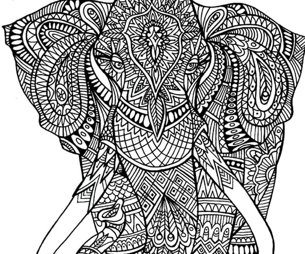 Elephant Adult Coloring Pages
 Express Yourself 11 Free Adult Coloring Pages thegoodstuff