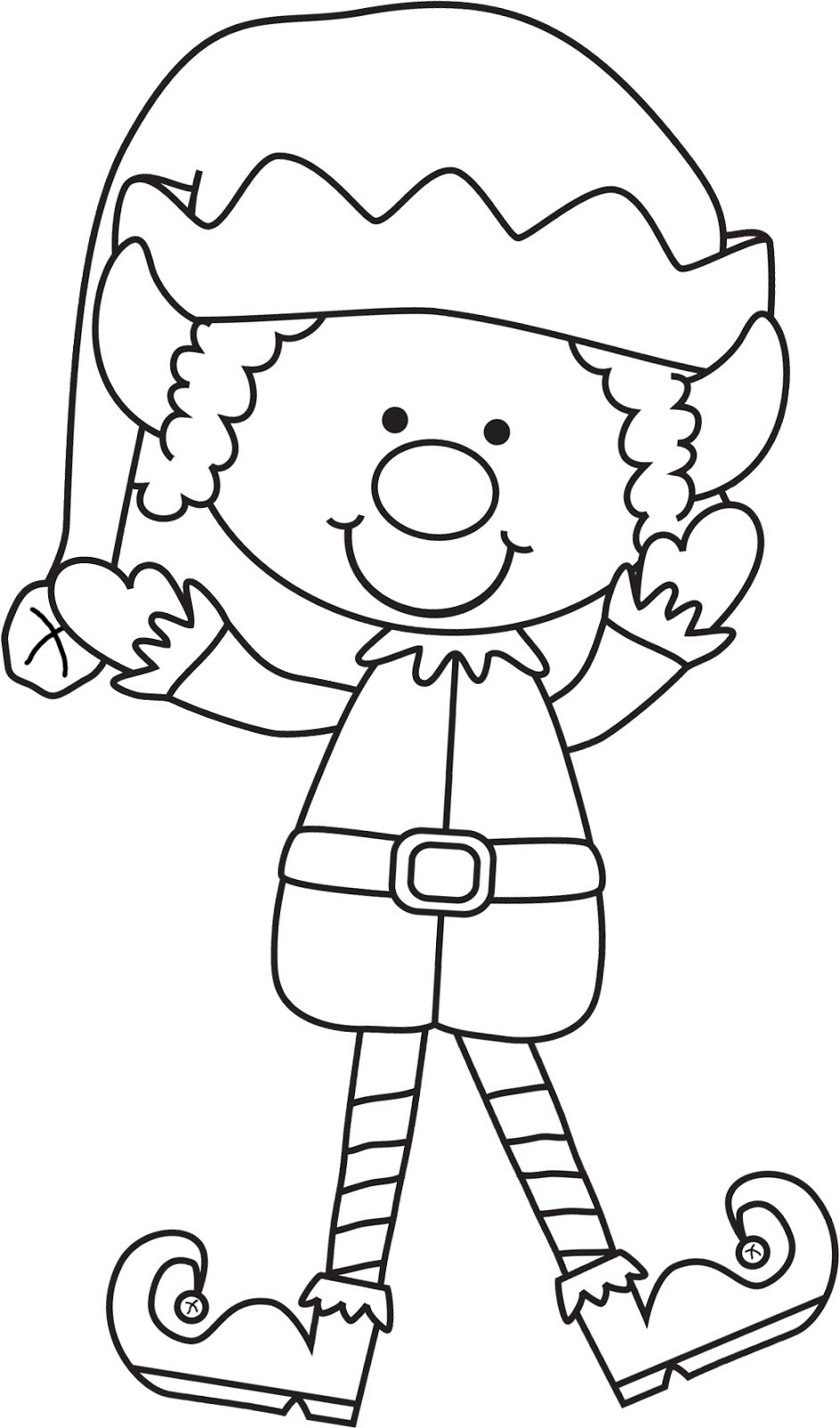 Elf Coloring Pages Printable
 I m All Booked Library Lesson The Library s Shelf Elf