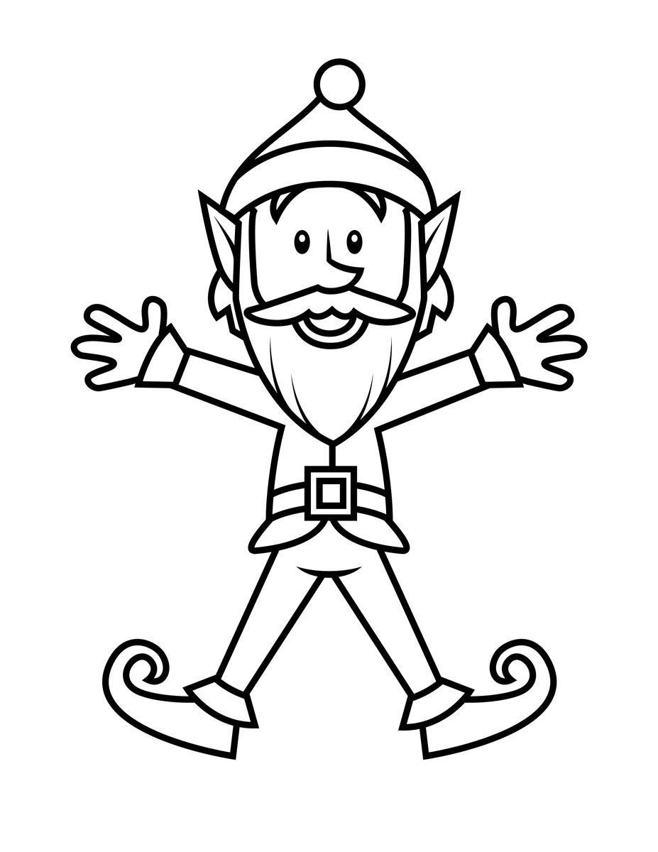 Elf Coloring Pages Printable
 Free Printable Elf Coloring Pages For Kids