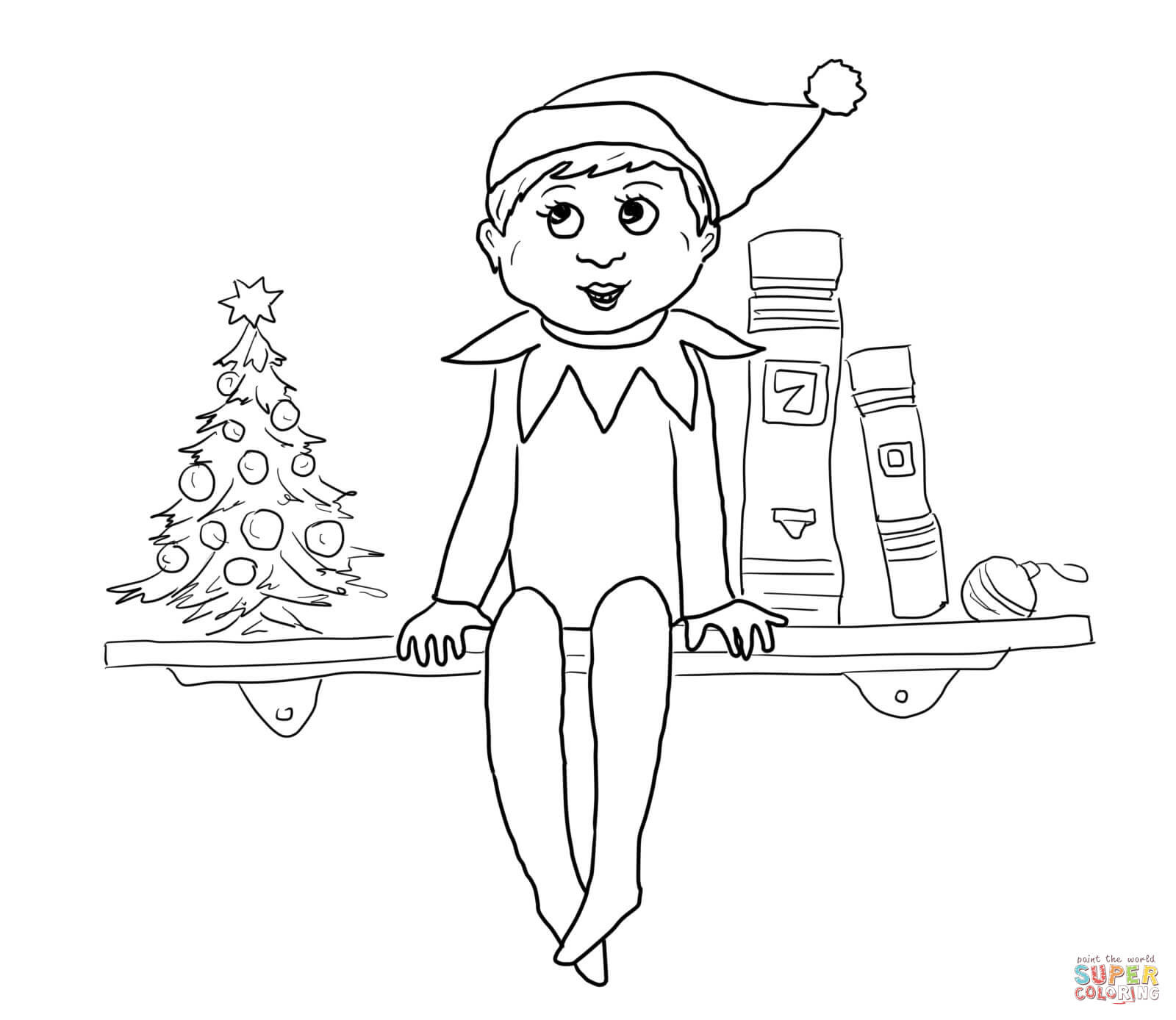 Elf Coloring Pages Printable
 Little Lids Siobhan