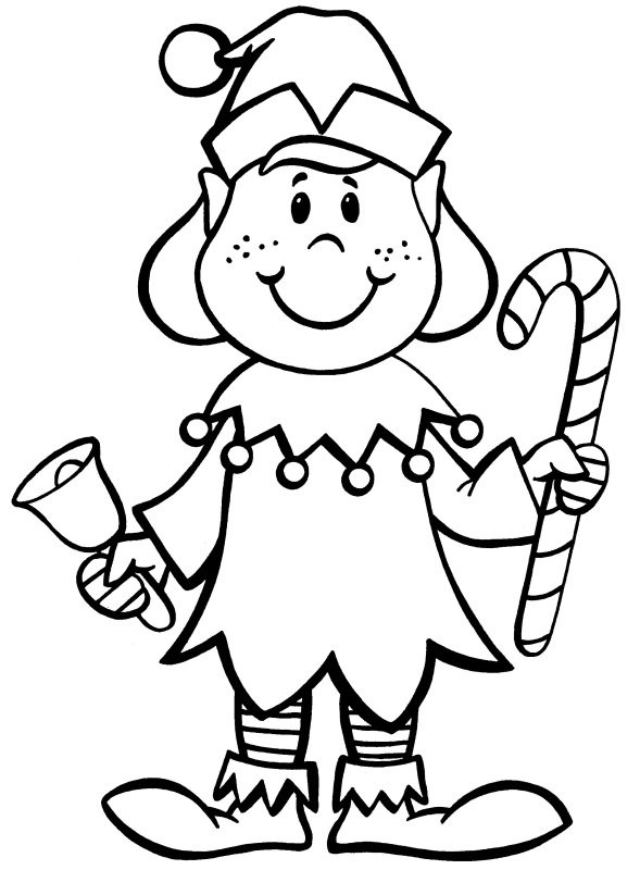 Elf Coloring Pages Printable
 Christmas Coloring Pages