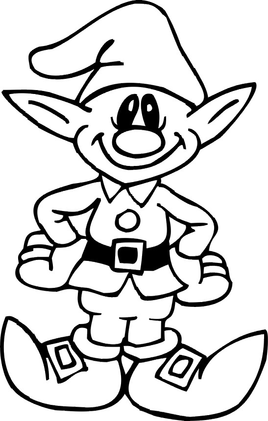 Elf Coloring Pages Printable
 Elf The Shelf Color Pages Free Coloring Pages