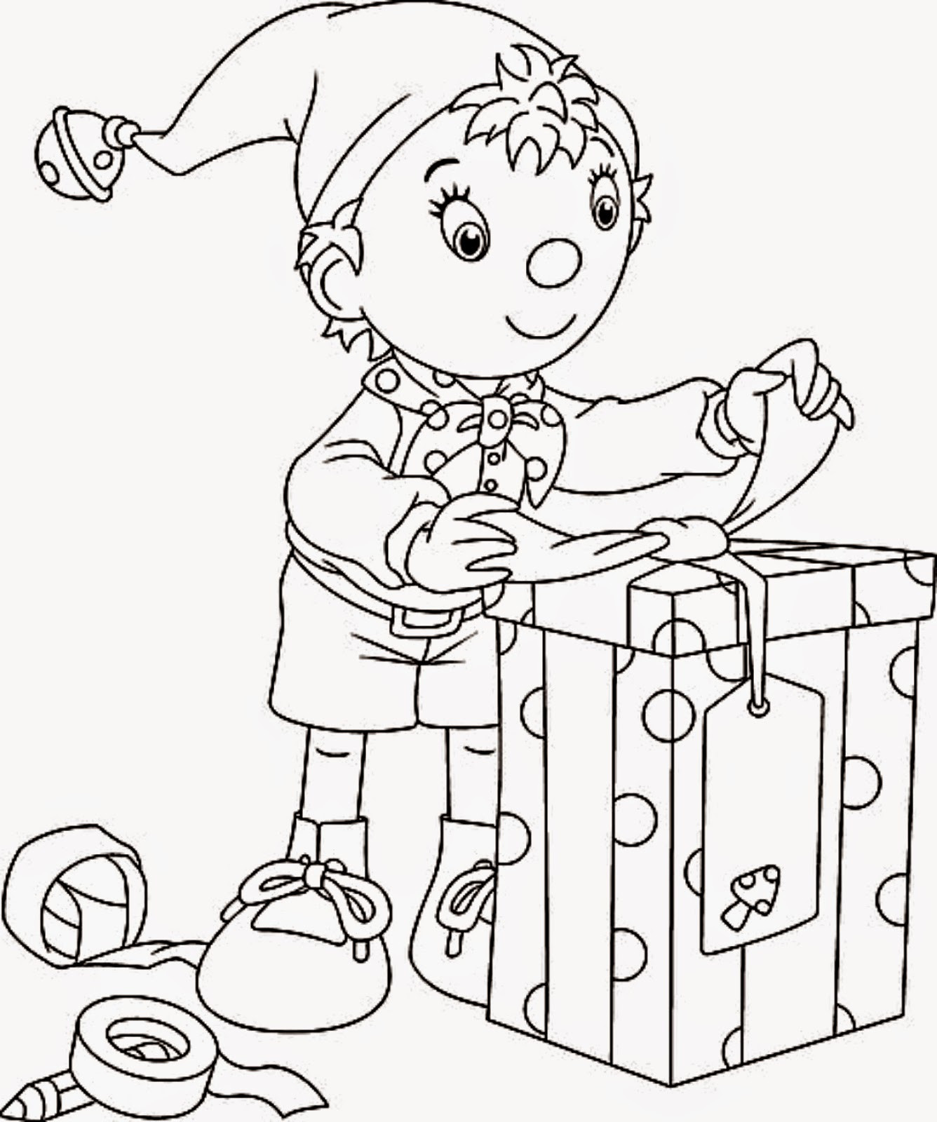 Elf Coloring Pages Printable
 Coloring Pages Christmas Elf Coloring Pages Free and