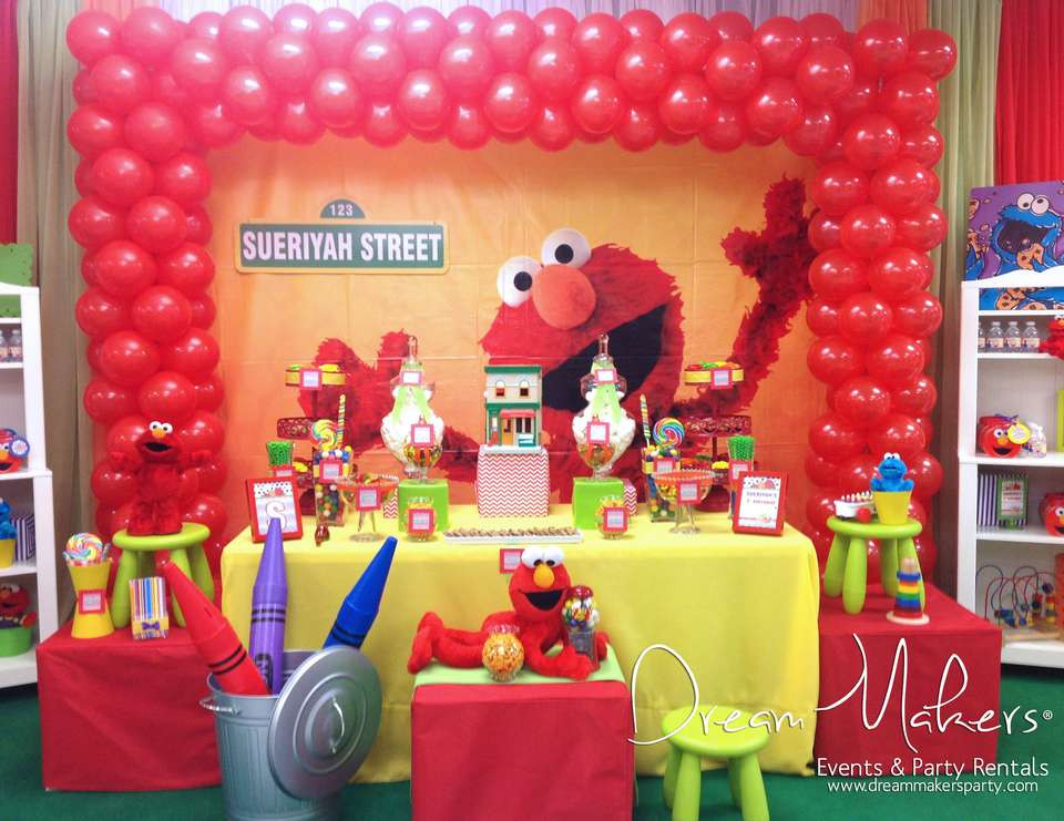 Elmo Birthday Party Decorations
 Elmo & Sesame Street Birthday "Elmo 1st Birthday Party