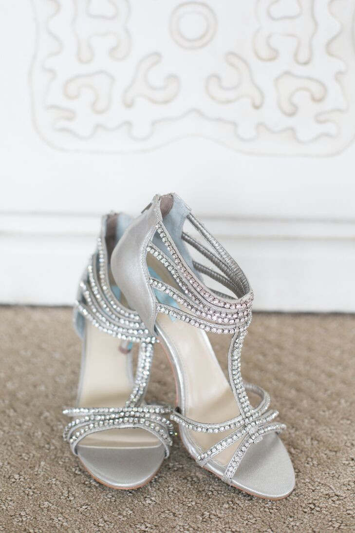 Embellished Wedding Shoes
 Silver Embellished Bridal Shoes