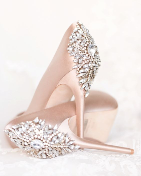 Embellished Wedding Shoes
 Jewel Embellished Wedding Shoes MODwedding