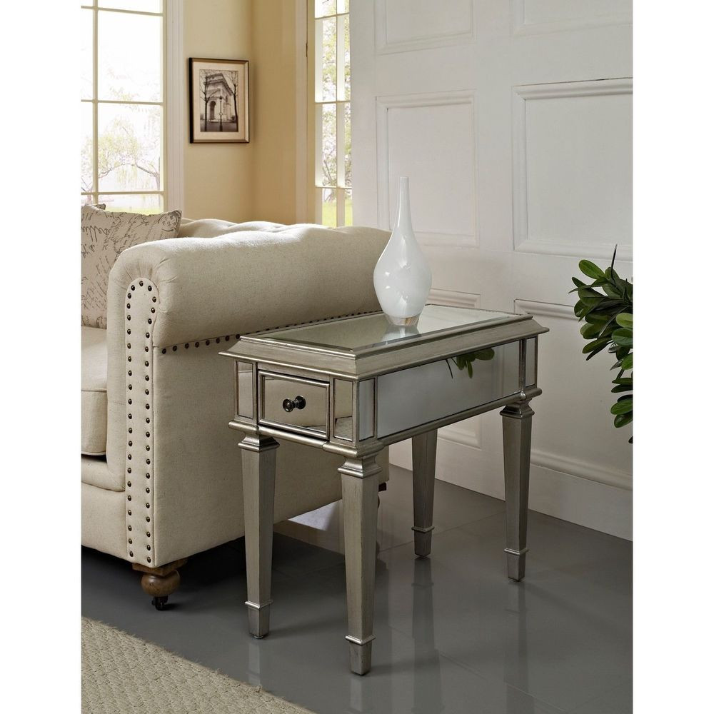 End Tables Living Room
 Home Bethany Mirrored "Side Table" Furniture Living Room