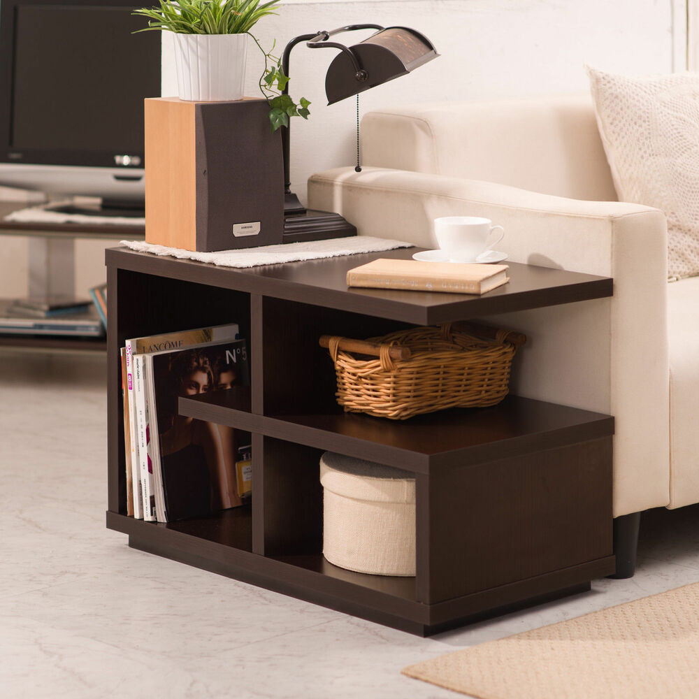 End Tables Living Room
 Furniture Modern Walnut "End Table" Living Room Accent