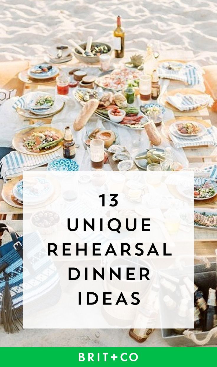 Engagement Dinner Party Ideas
 13 Unique Rehearsal Dinner Ideas to Kick f Your Wedding