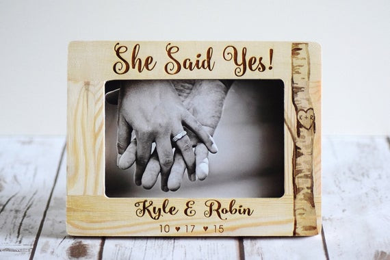 Engagement Gift Ideas For Couple
 Engagement Gift Engagement ts engraved She by