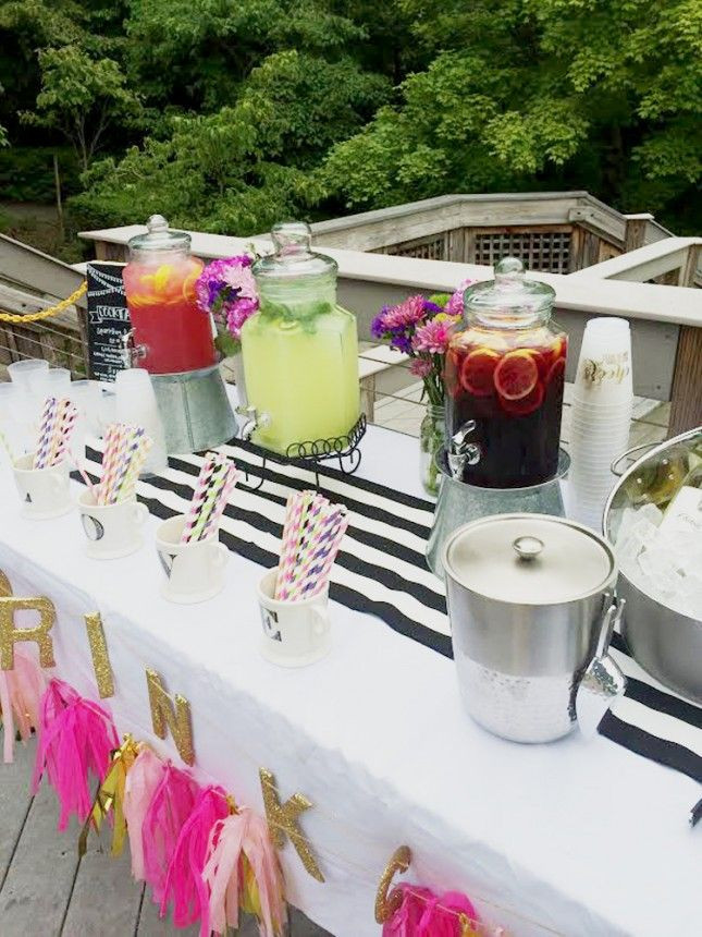 Engagement Ideas For Party
 This drink bar is perfect for a summer engagement party