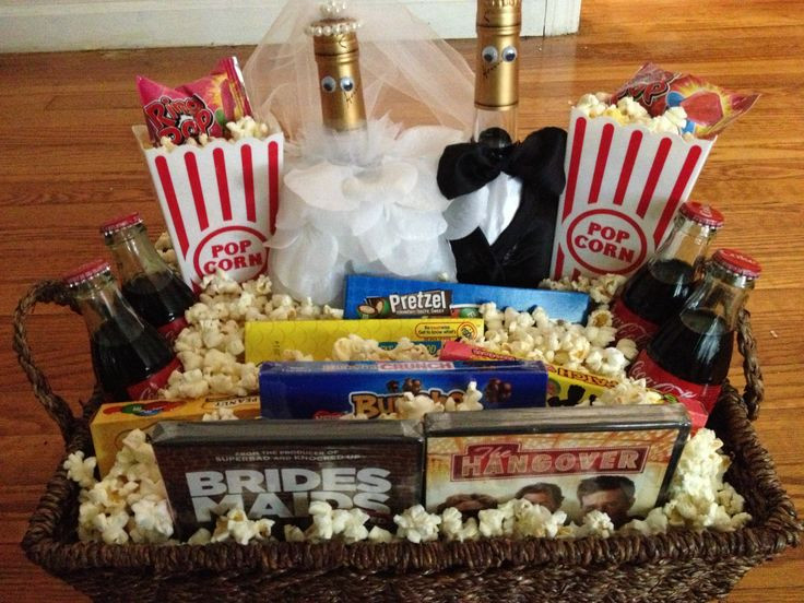 Engagement Party Gift Ideas Pinterest
 Engagement t I made Movie themed t basket