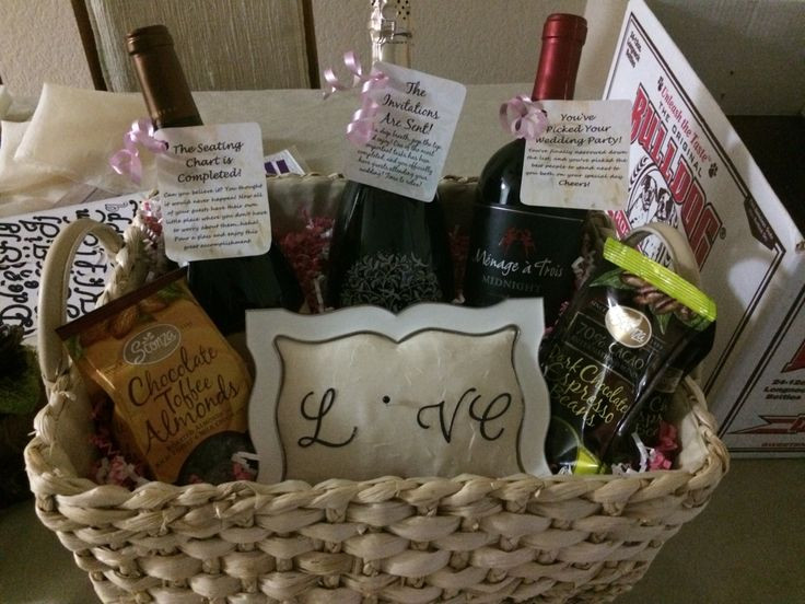 Engagement Party Gift Ideas Pinterest
 Engagement party t basket for a great couple