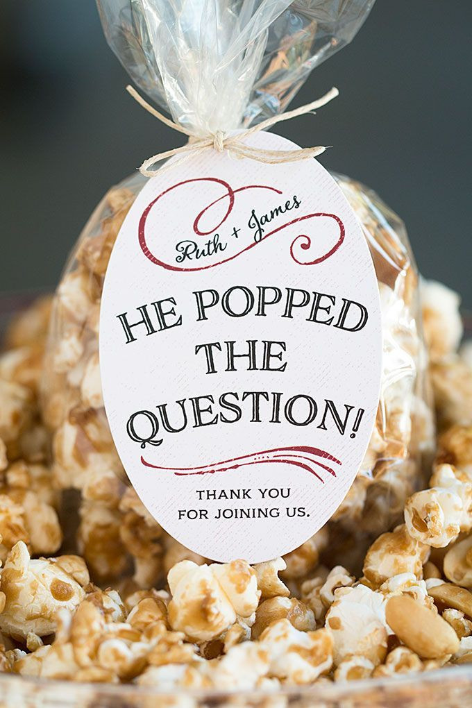 Engagement Party Gift Ideas Pinterest
 Wedding Favor Friday Caramel Corn