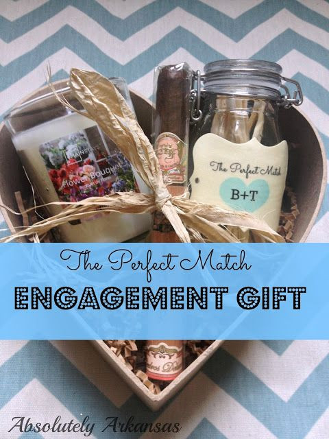 Engagement Party Ideas Gifts
 The Perfect Match Engagement t Matches & a candle