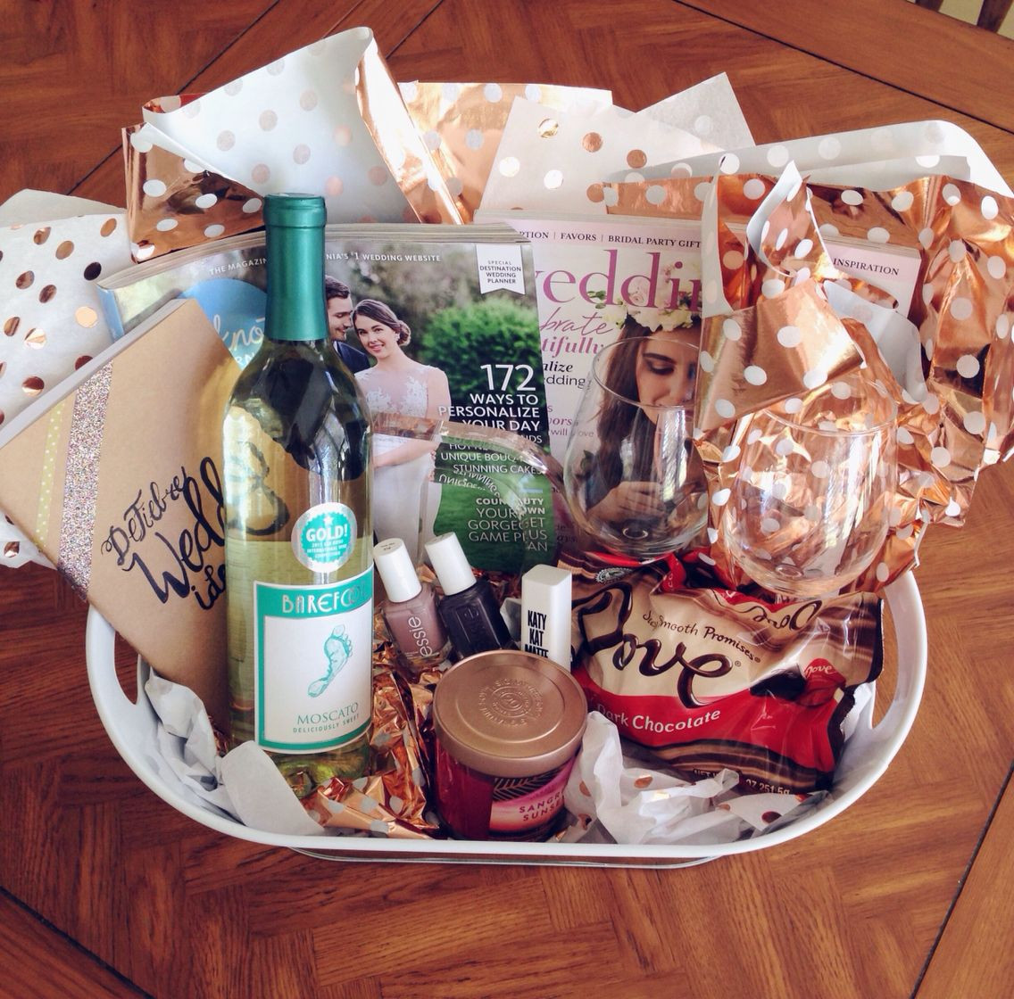 Engagement Party Ideas Gifts
 Engagement Gift Basket Survival Kit Everything your