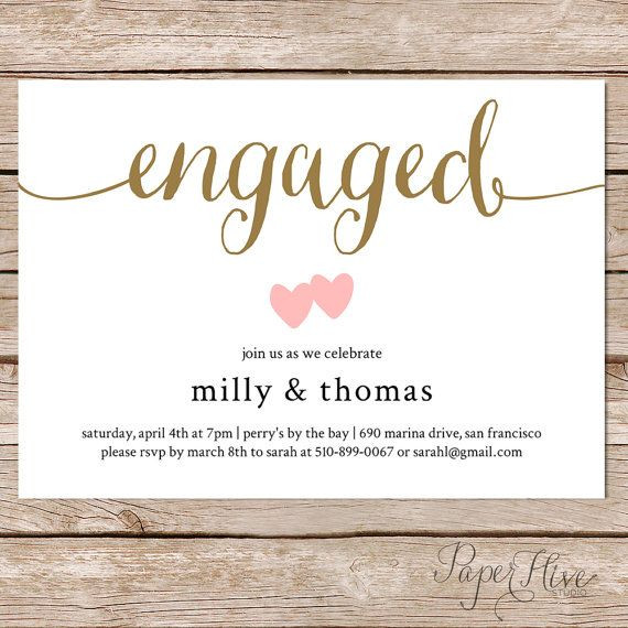 Engagement Party Invitation Ideas
 10 Engagement Invitation Cards Ideas for Awesome Couples