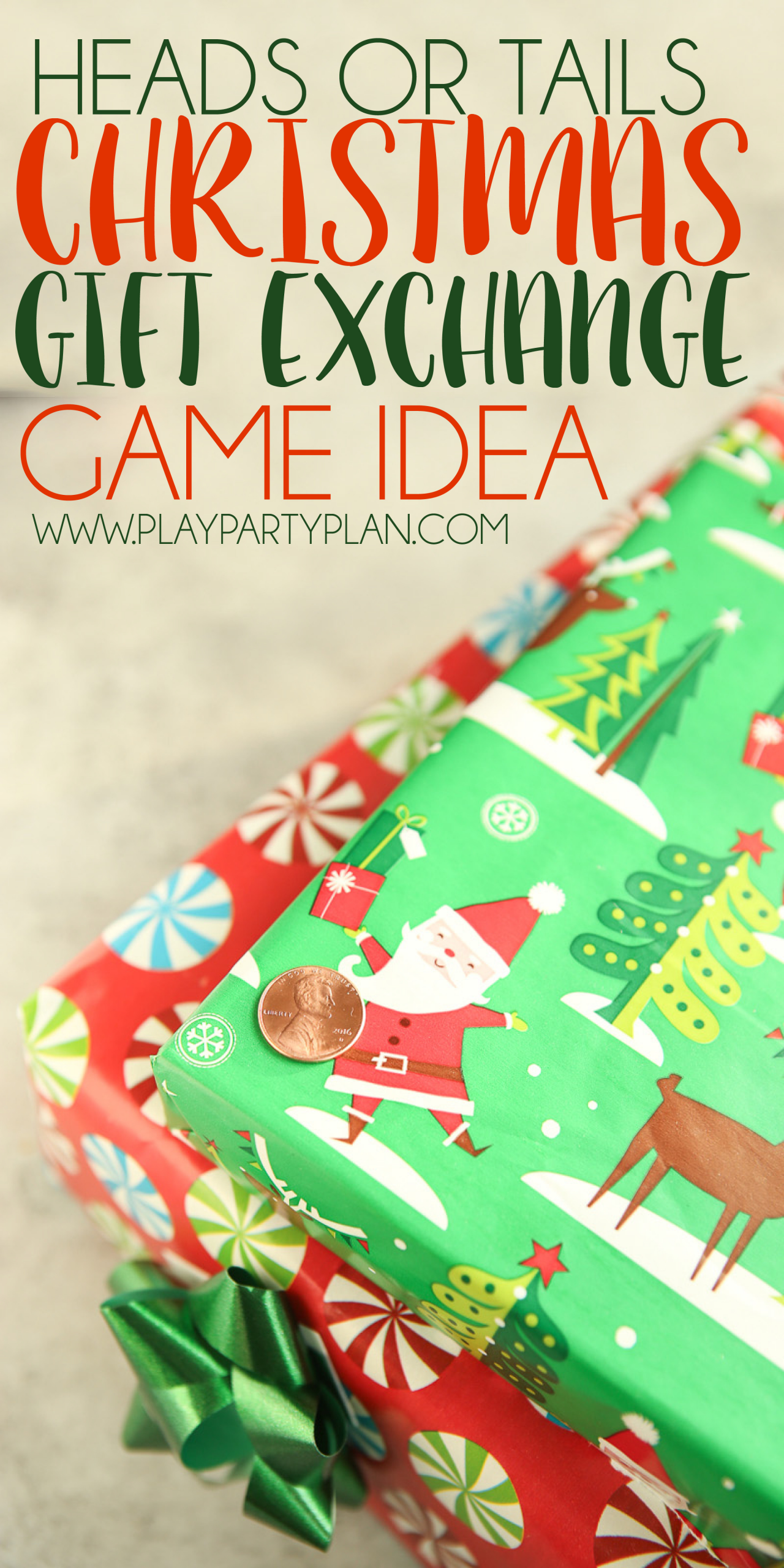 Enjoyable Office Christmas Party Games Ideas
 Heads or Tails White Elephant Gift Exchange Game