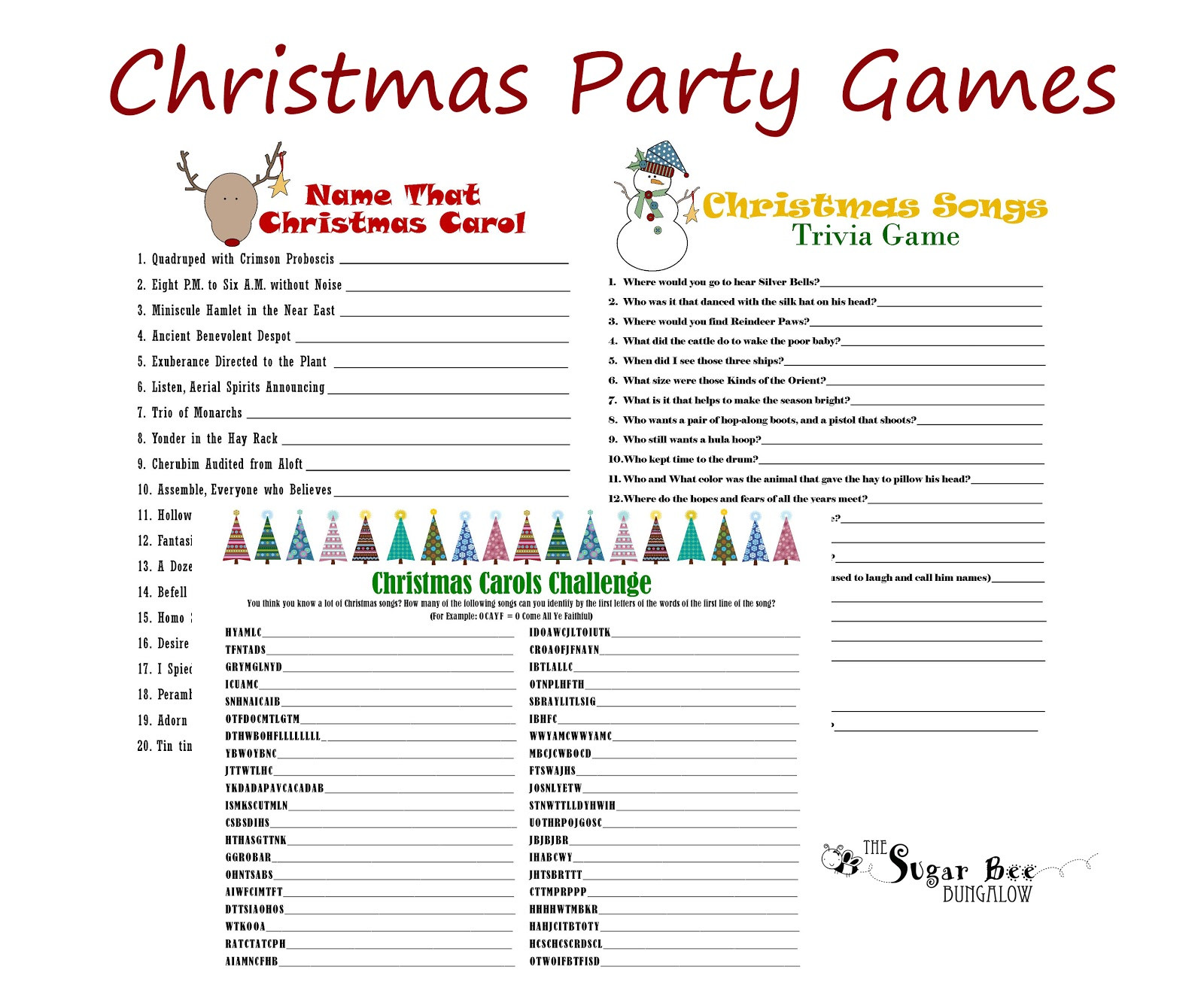 Enjoyable Office Christmas Party Games Ideas
 Funny Christmas Party Game Ideas