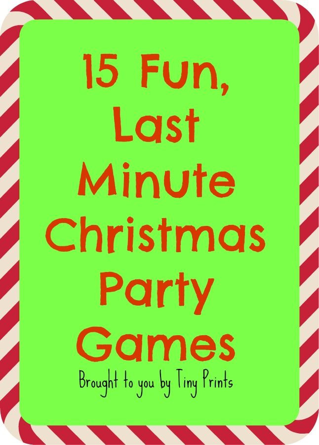 Enjoyable Office Christmas Party Games Ideas
 Fun Last Minute Christmas Party Games