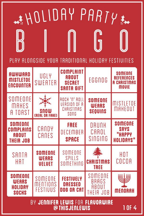 Enjoyable Office Christmas Party Games Ideas
 Exclusive Holiday Party Bingo