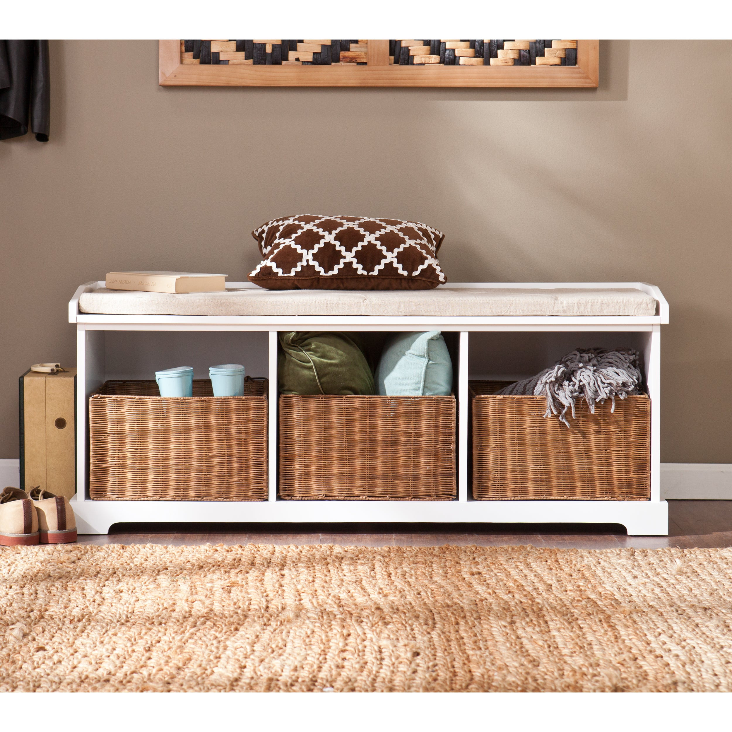 Entry Way Storage Bench
 Shop Harper Blvd Lima White Entryway Storage Bench Free Shipping Orders Over $45