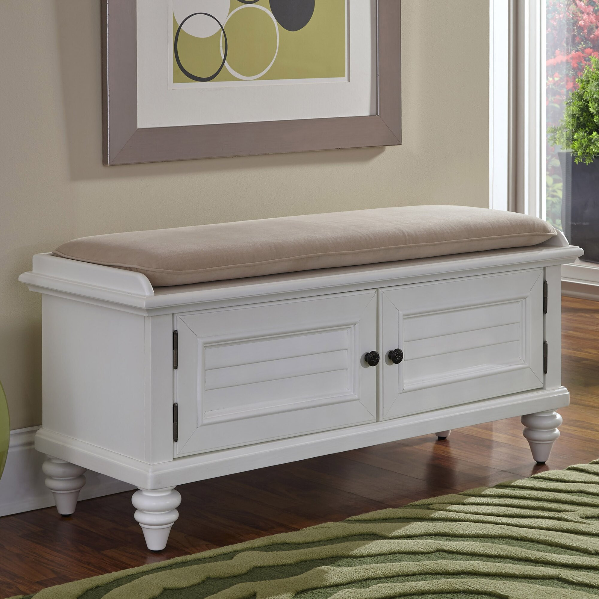 Entry Way Storage Bench
 Breakwater Bay Kenduskeag Upholstered Storage Entryway Bench & Reviews