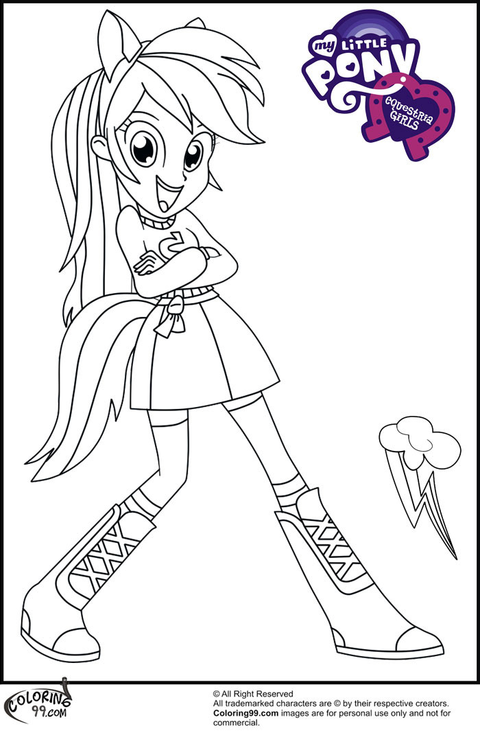 Equestria Girls Coloring Book
 Fans Request Rainbow Dash Equestria Girl Coloring Pages