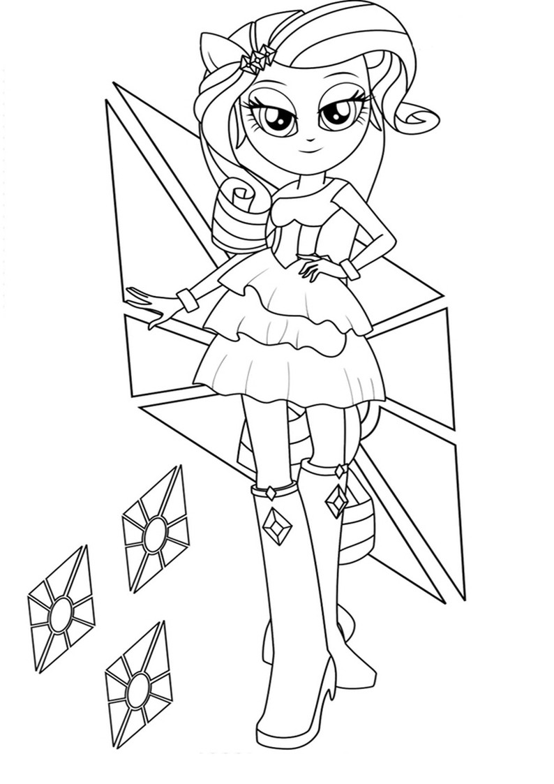 Equestria Girls Coloring Book
 My Little Pony Rarity Equestria Girls Coloring Pages