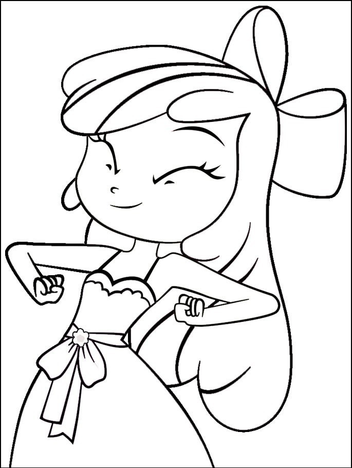 Equestria Girls Coloring Book
 The best free Little pony drawing images Download from