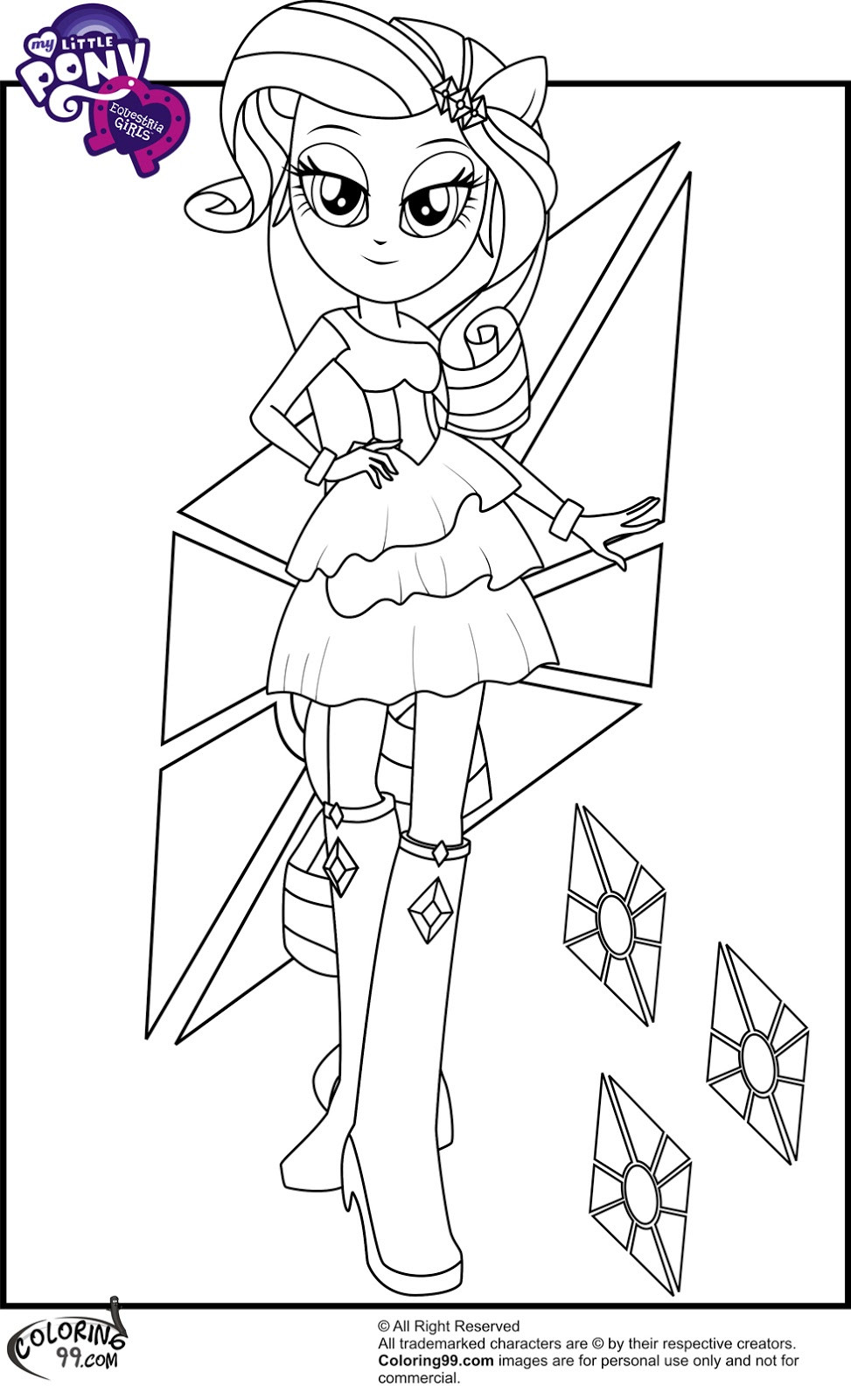 Equestria Girls Coloring Pages
 My Little Pony Equestria Girls Coloring Pages