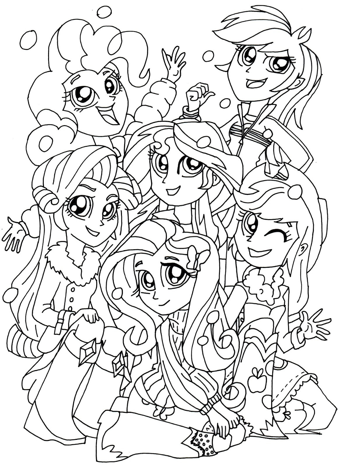 Equestria Girls Coloring Pages
 My Little Pony Equestria Girls Sunset Shimmer Coloring Page