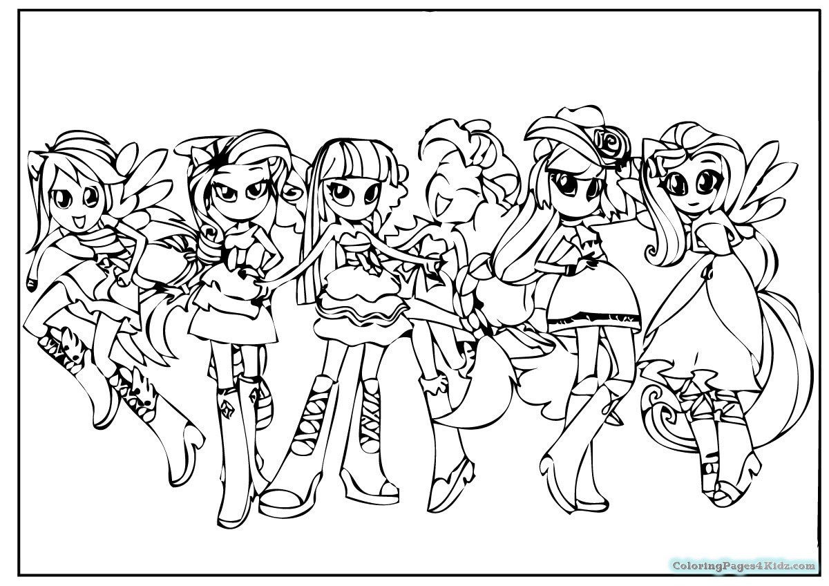 Equestria Girls Coloring Pages
 Equestria Girls Flutershy Doll Coloring Pages