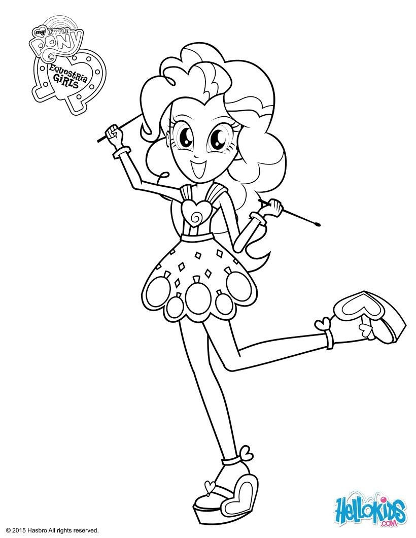Equestria Girls Pinkie Pie Coloring Pages
 Pinkie Pie coloring page Coloring Pages T