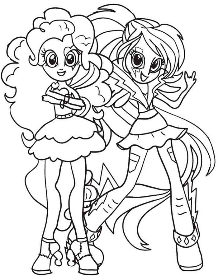Equestria Girls Pinkie Pie Coloring Pages
 Rainbow Dash Equestria Girl Drawing at GetDrawings