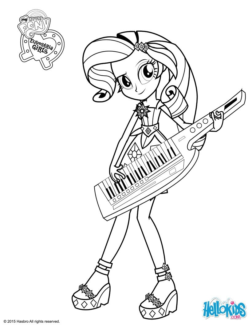 Equestria Girls Rarity Coloring Pages
 Rarity coloring pages Hellokids