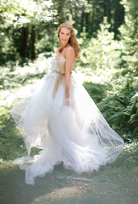 Ethereal Wedding Gowns
 Ethereal Tulle Simple Wedding Dresses