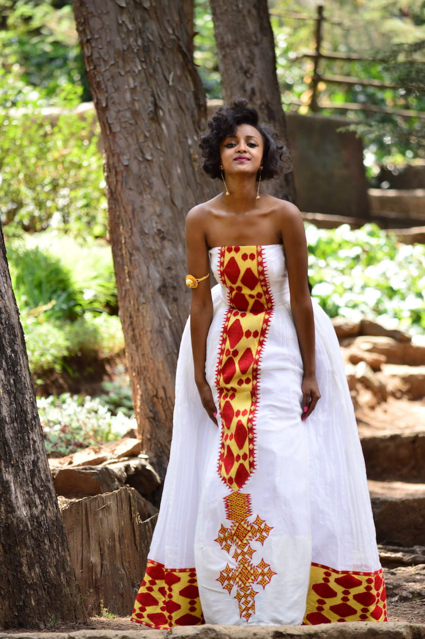 Ethiopian Wedding Dress
 Louisa May Traditional Ethiopian wedding dress Kemis Designs
