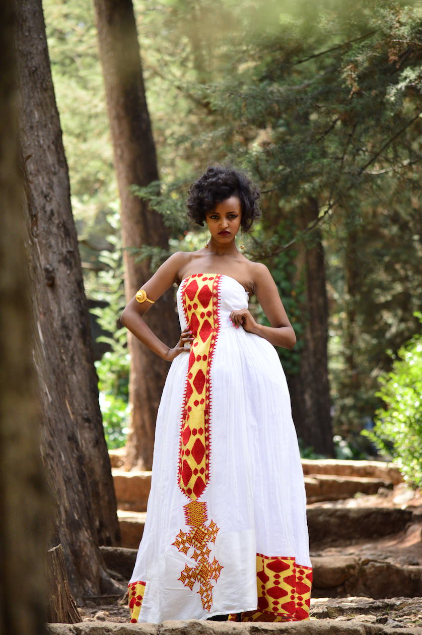 Ethiopian Wedding Dress
 Louisa May Traditional Ethiopian wedding dress Kemis Designs